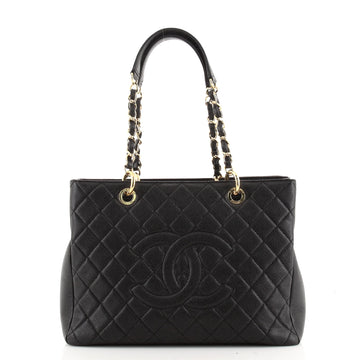 Chanel Grand Shopping Tote Quilted Caviar