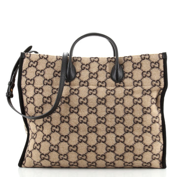 Gucci Shopping Tote GG Wool Large