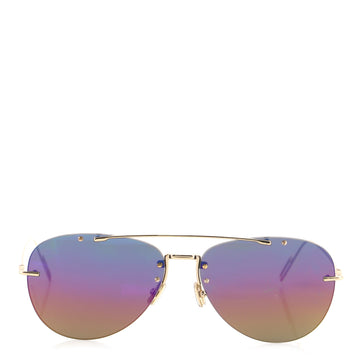 Christian Dior Homme Rainbow Chroma 1 Aviator Sunglasses Metal