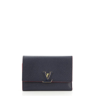 Louis Vuitton Capucines Compact Wallet Leather