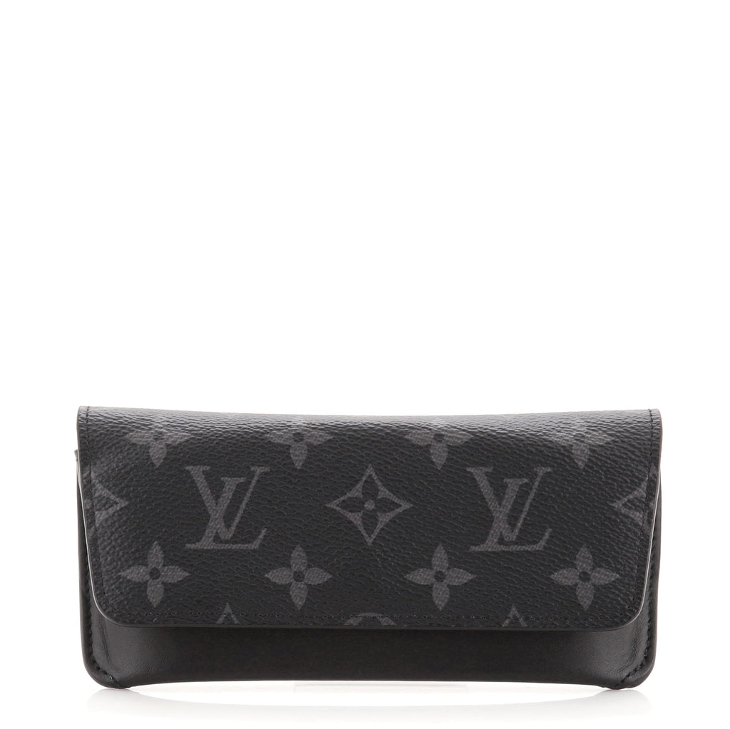Louis Vuitton Woody Glasses Case Monogram Eclipse Black 7874510