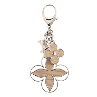 Louis Vuitton Fleur d'Epi Bag Charm Metal and Epi Leather