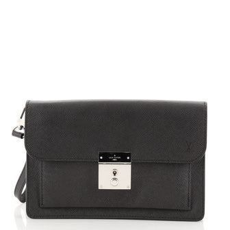 Louis Vuitton Neo Belaia Clutch Taiga Leather