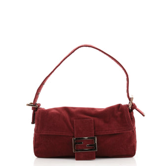 Fendi Baguette Shoulder Bag Corduroy Medium