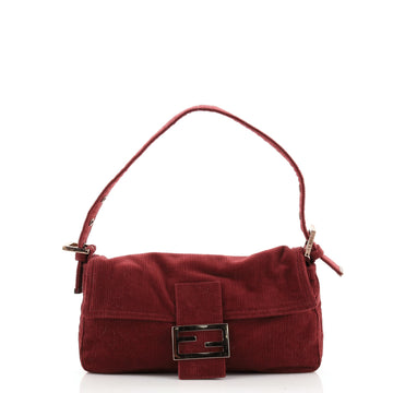 Fendi Baguette Shoulder Bag Corduroy Medium