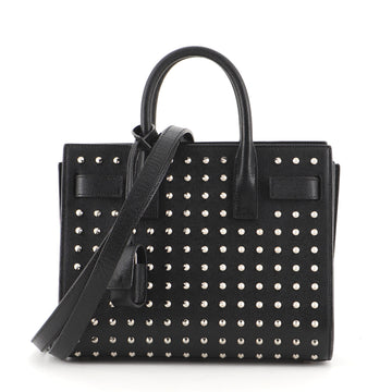 Saint Laurent Sac de Jour Bag Studded Leather Nano