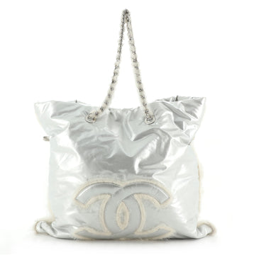 Chanel Polar Bon Bon Tote Vinyl with Mohair