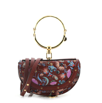 Chloe Nile Crossbody Bag Printed Leather Mini