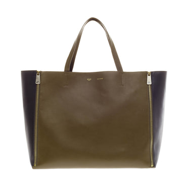 Celine Gusset Cabas Leather Horizontal