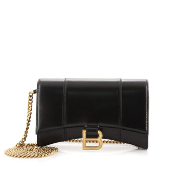 Balenciaga Hourglass Chain Crossbody Bag Leather