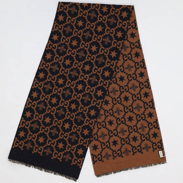 Gucci Bees and Stars GG Scarf Wool and Silk