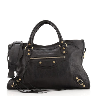Balenciaga City Classic Studs Bag Leather Medium