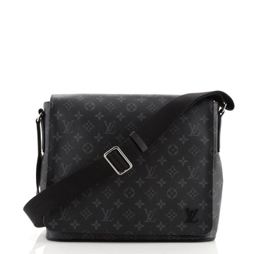 Louis Vuitton District Messenger Bag Monogram Eclipse Canvas MM