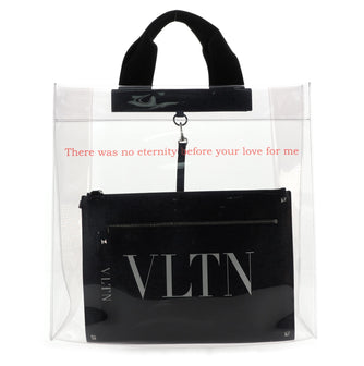 Valentino VLTN Tote PVC and Leather Large