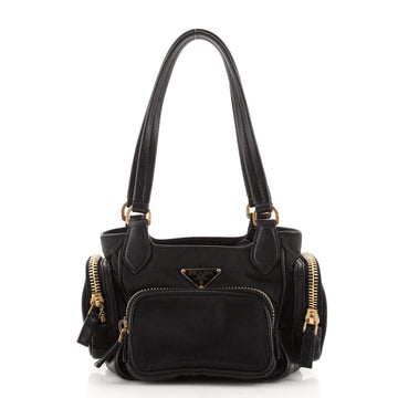 Prada Multi Pocket Shoulder Bag Tessuto Mini
