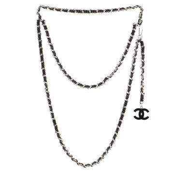Chanel CC Charm Double Chain Belt Metal and Leather