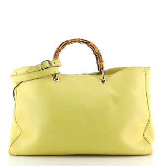 Gucci Bamboo Shopper Tote Leather Large