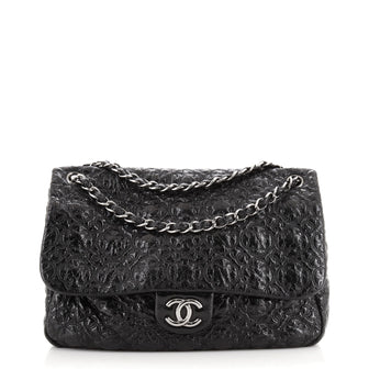 Chanel Rock In Moscow Flap Bag Patent Vinyl Jumbo