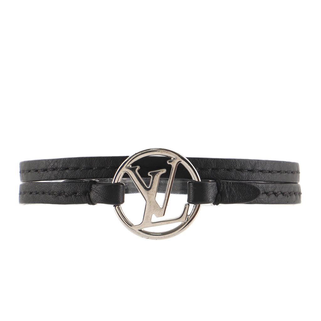 Brand new LV/Louis Vuitton old-fashioned leather bracelet, round