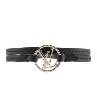 Louis Vuitton LV Round Bracelet Leather and Metal