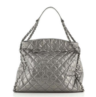 Chanel Chain Me Hobo Quilted Leather Large