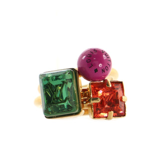 Louis Vuitton Bergwert Cosmopolitan 3 Ring Set Metal with Crystal