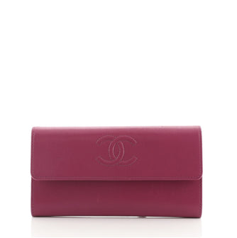 Chanel Trifold CC Wallet Leather Long