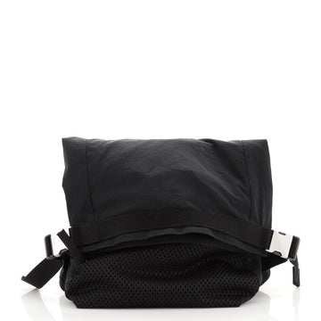 Bottega Veneta Buckle Flap Belt Bag Jacquard Nylon with Mesh