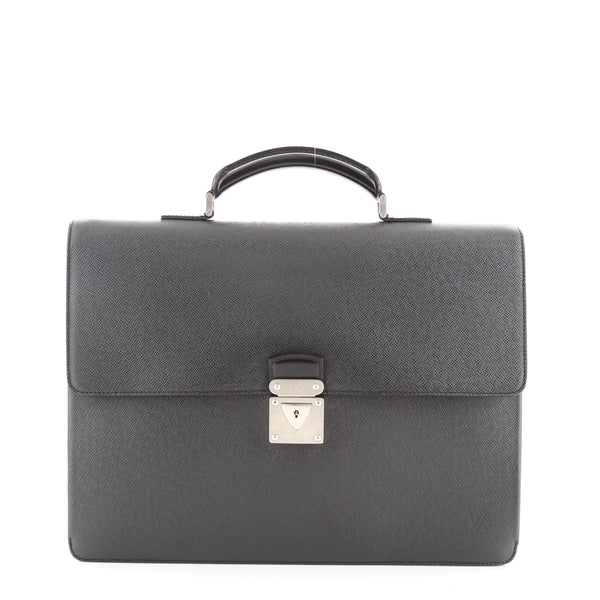 Louis Vuitton Robusto 1 Briefcase Taiga Leather Black 7882261