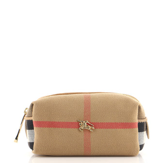 Burberry Toiletry Pouch House Check Canvas Mini