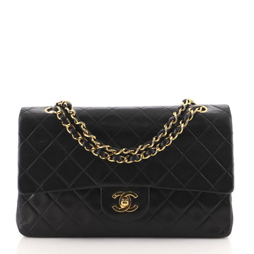 Chanel Vintage Classic Double Flap Bag Quilted Lambskin Medium
