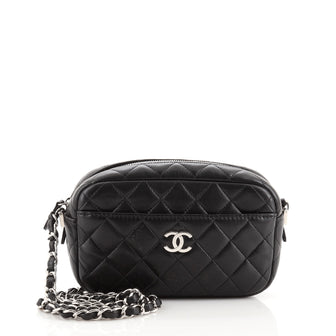 Chanel Camera Case Bag Quilted Lambskin Mini