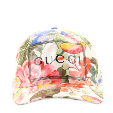 Gucci Logo Baseball Cap Printed Coated Cotton