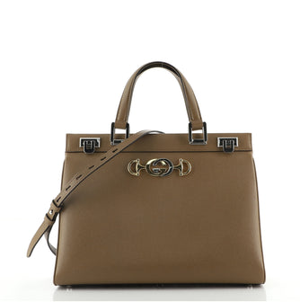 Gucci Zumi Top Handle Bag Leather Medium
