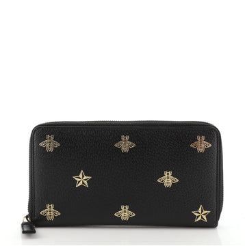 Gucci Zip Around Wallet Printed Leather