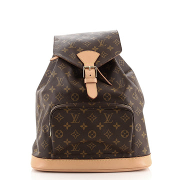 Louis Vuitton Vintage Montsouris Backpack Monogram Canvas GM