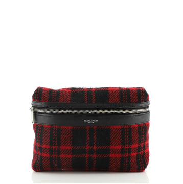 Saint Laurent City Belt Bag Tartan Wool