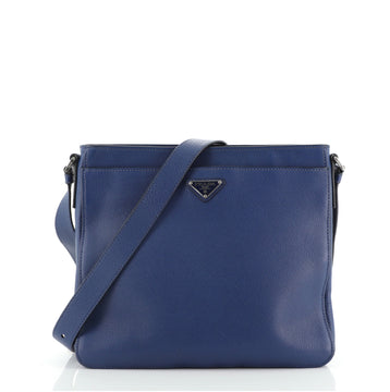 Prada Front Pocket Shoulder Bag Vitello Daino