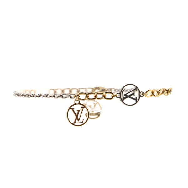 Louis Vuitton Vintage - Logomania Bracelet - Gold Silver - LV