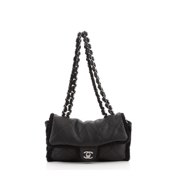 Chanel Shearling Lambskin Coco Neige Medium Flap Bag