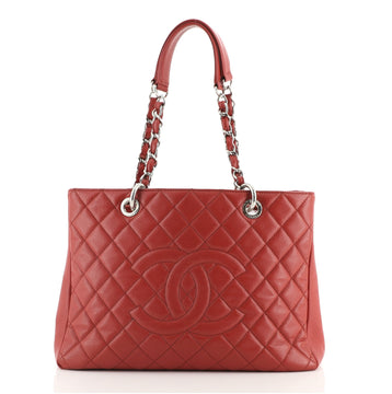 Chanel Grand Shopping Tote Quilted Caviar
