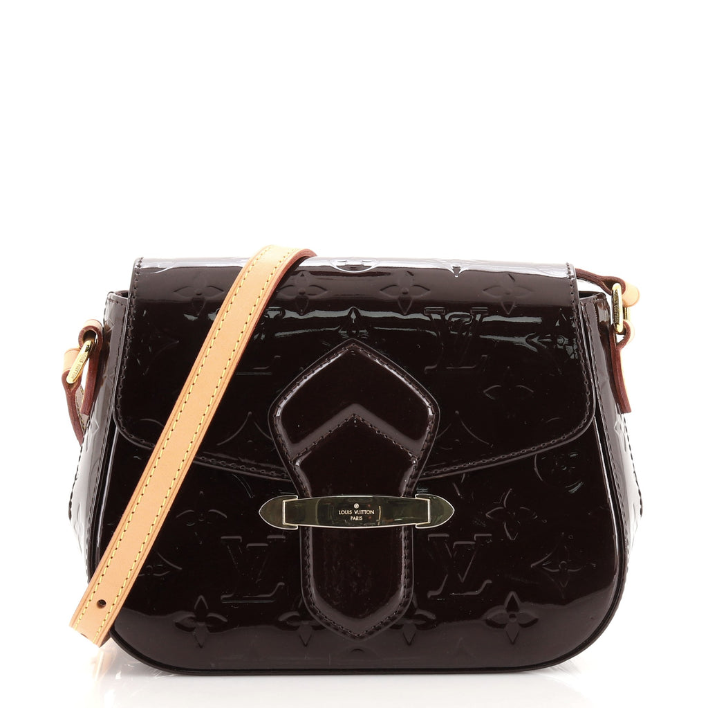 Louis Vuitton Bellflower Handbag Monogram Vernis PM Brown 78906165