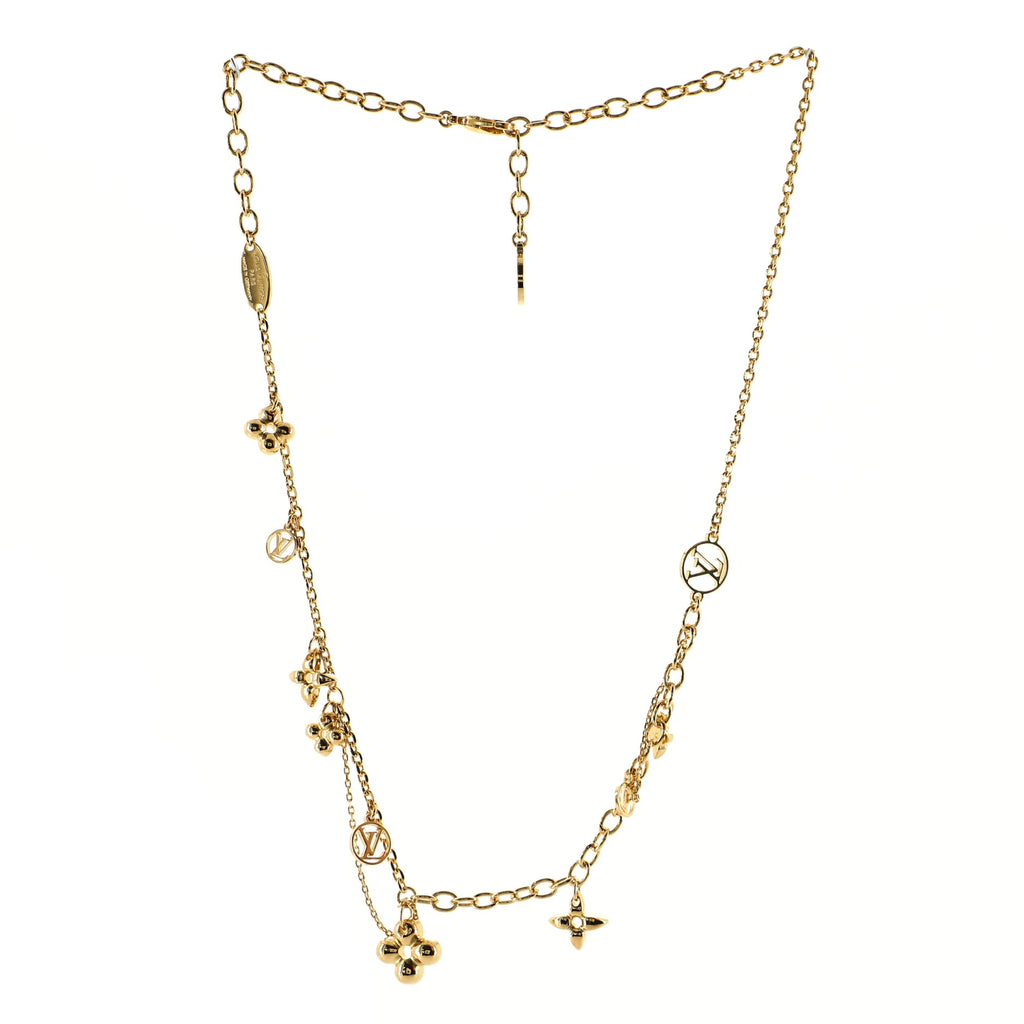 Louis Vuitton Blooming Supple Necklace Metal Gold 78906179