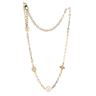 LOUIS VUITTON Forever Young Necklace Gold Metal