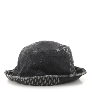 Louis Vuitton Nigo Sun Hat Limited Edition Giant Damier and Monogram Denim
