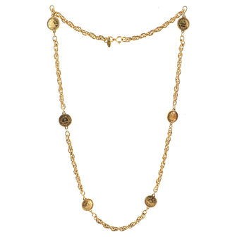 Chanel Coin Long Necklace Metal