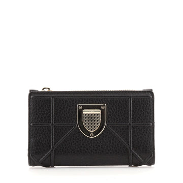 Christian Dior Diorama Compact Wallet Leather