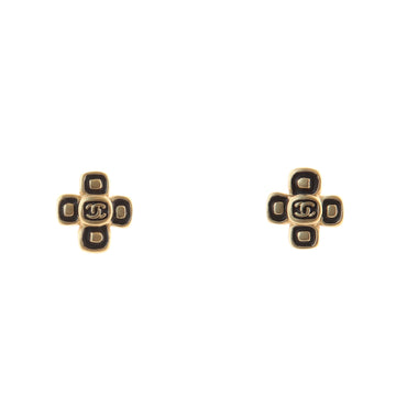 Chanel CC Cross Stud Earring Earrings Metal