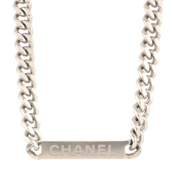 Chanel ID Curb Chain Necklace Metal