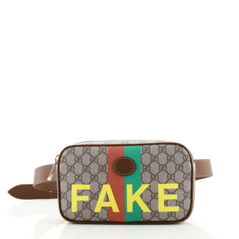 Gucci Fake/Not Zip Belt Bag Printed GG Coated Canvas